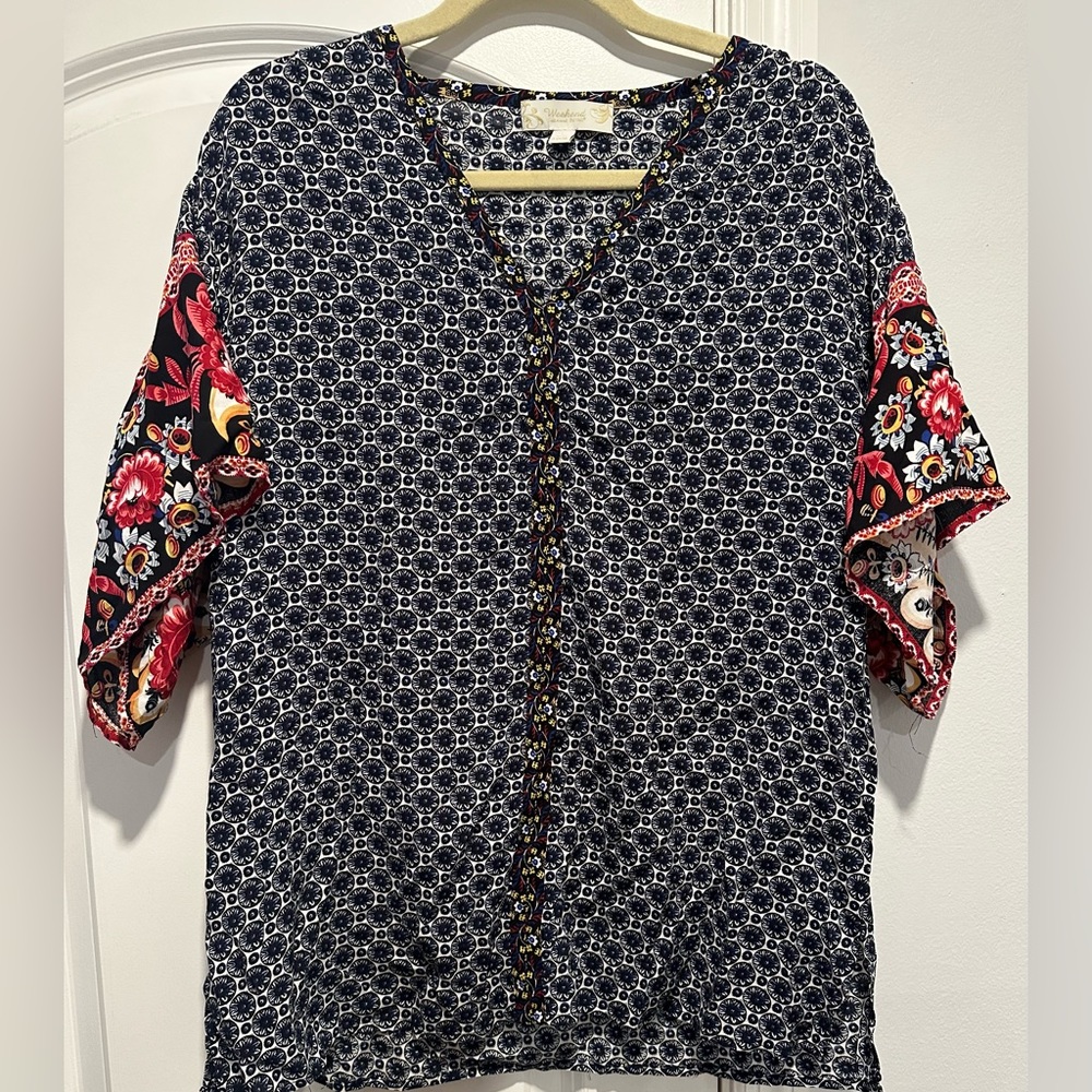 Women’s Bohemian print blouse